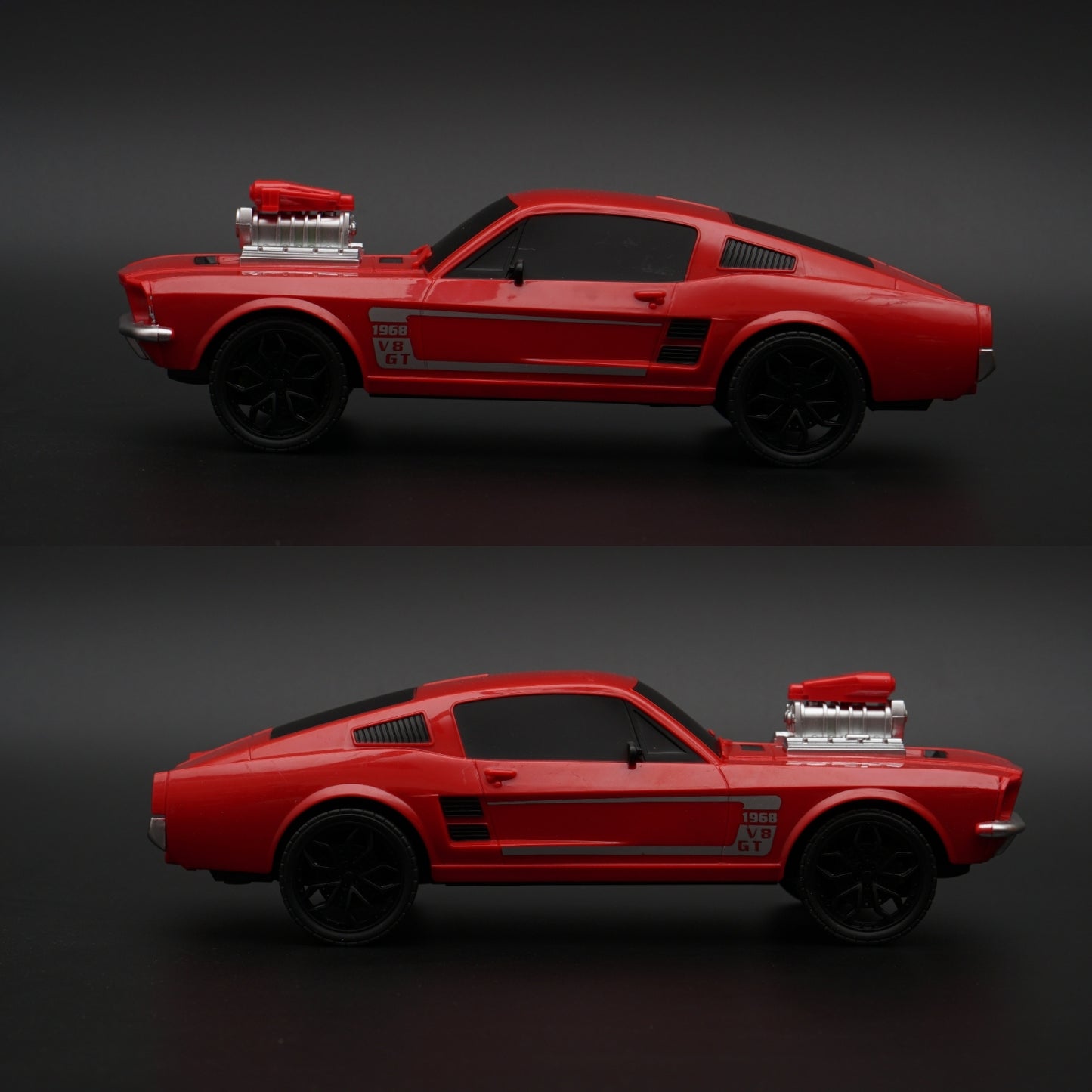 1:24 Mustang 1968 Remote control, Red -  Kunju Vandi  