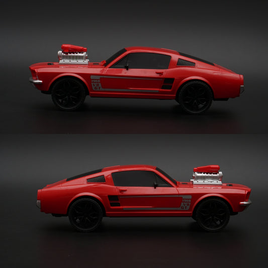 1:24 Mustang 1968 Remote control, Red -  Kunju Vandi  