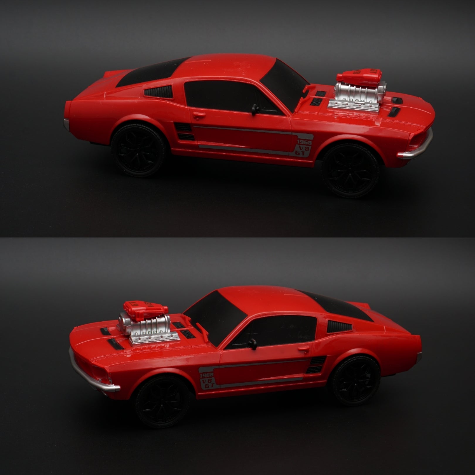 1:24 Mustang 1968 Remote control, Red -  Kunju Vandi  