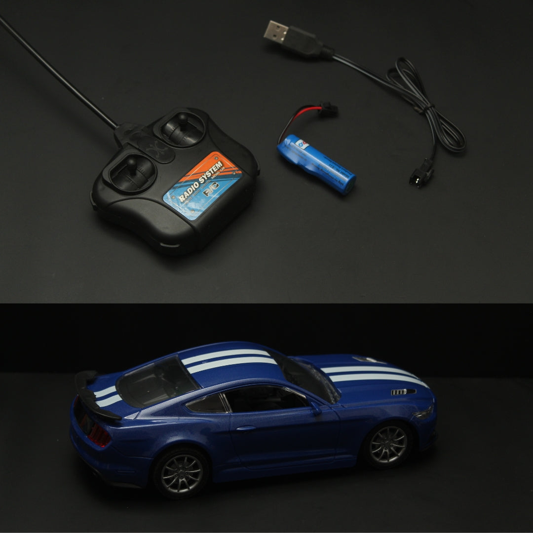 1:24 Mustang Remote control , Blue -  Kunju Vandi  