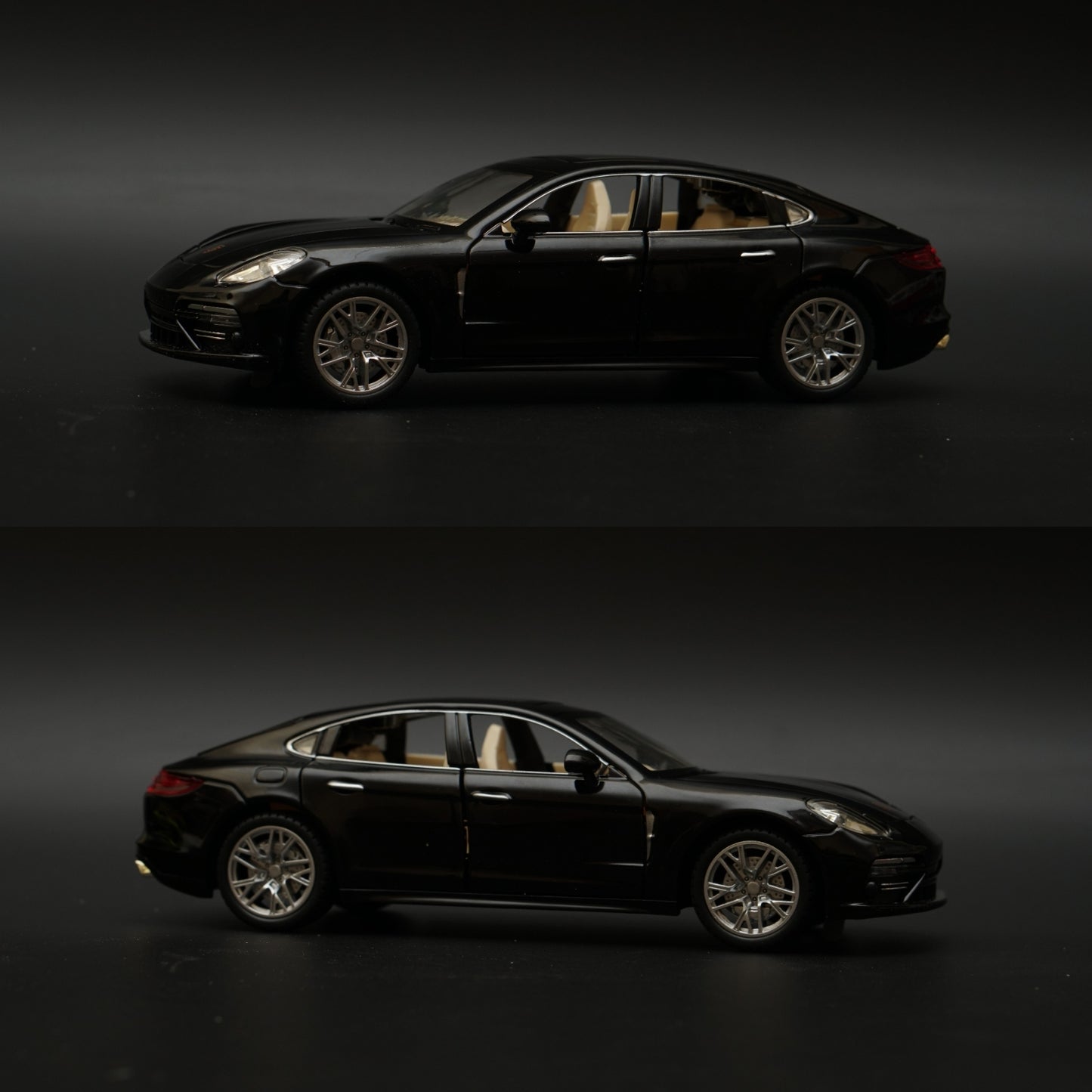 1:24 Porsche Panamera Black -  Kunju Vandi  