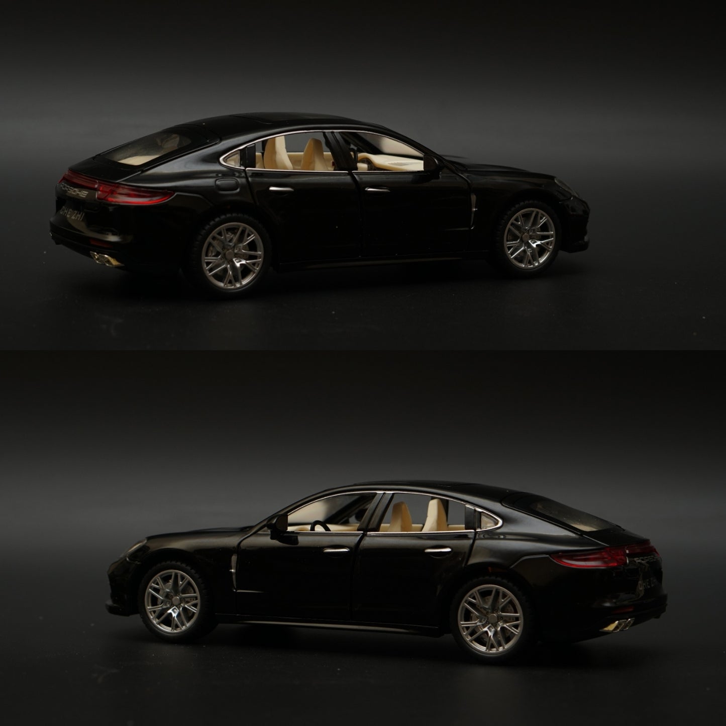 1:24 Porsche Panamera Black -  Kunju Vandi  