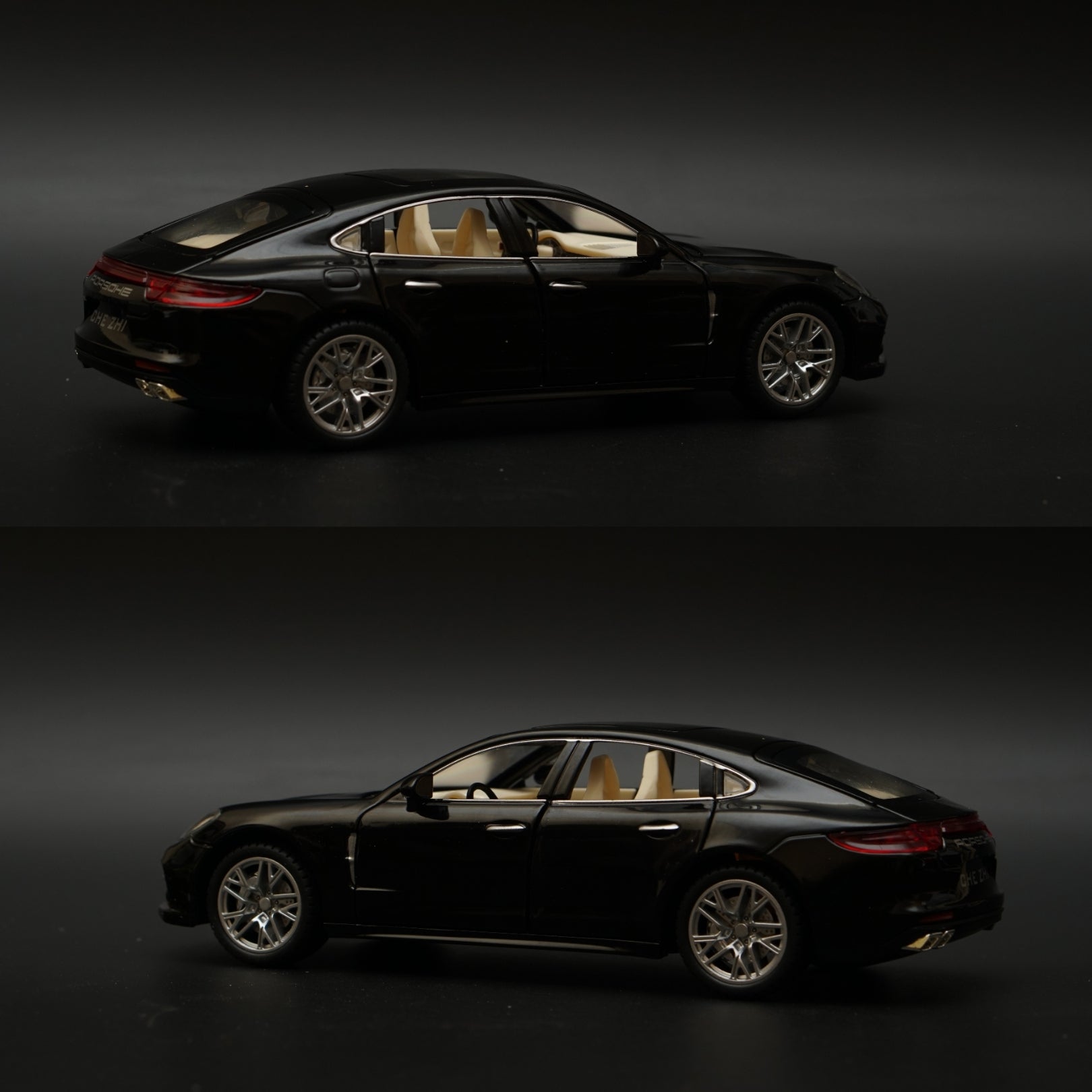 1:24 Porsche Panamera Black -  Kunju Vandi  