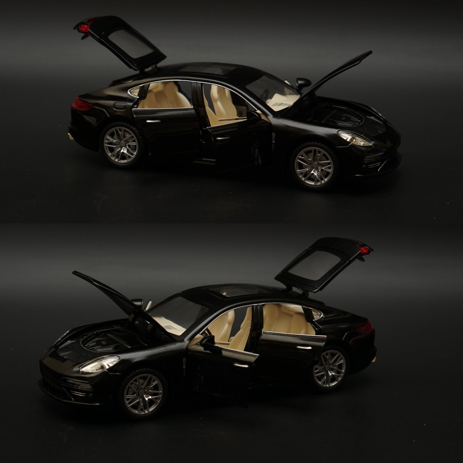 1:24 Porsche Panamera Black -  Kunju Vandi  