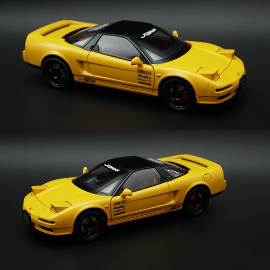1:24 Scale Honda Acura NSX Diecast Model Car , Yellow -  Kunju Vandi  