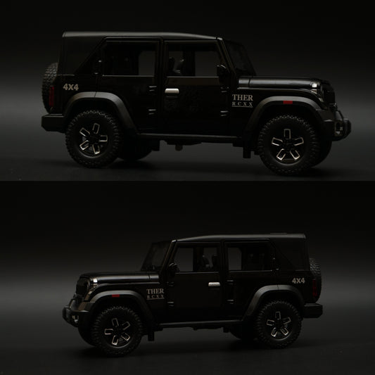 1:24 Thar Roxx Black , Premium Quality -  Kunju Vandi  
