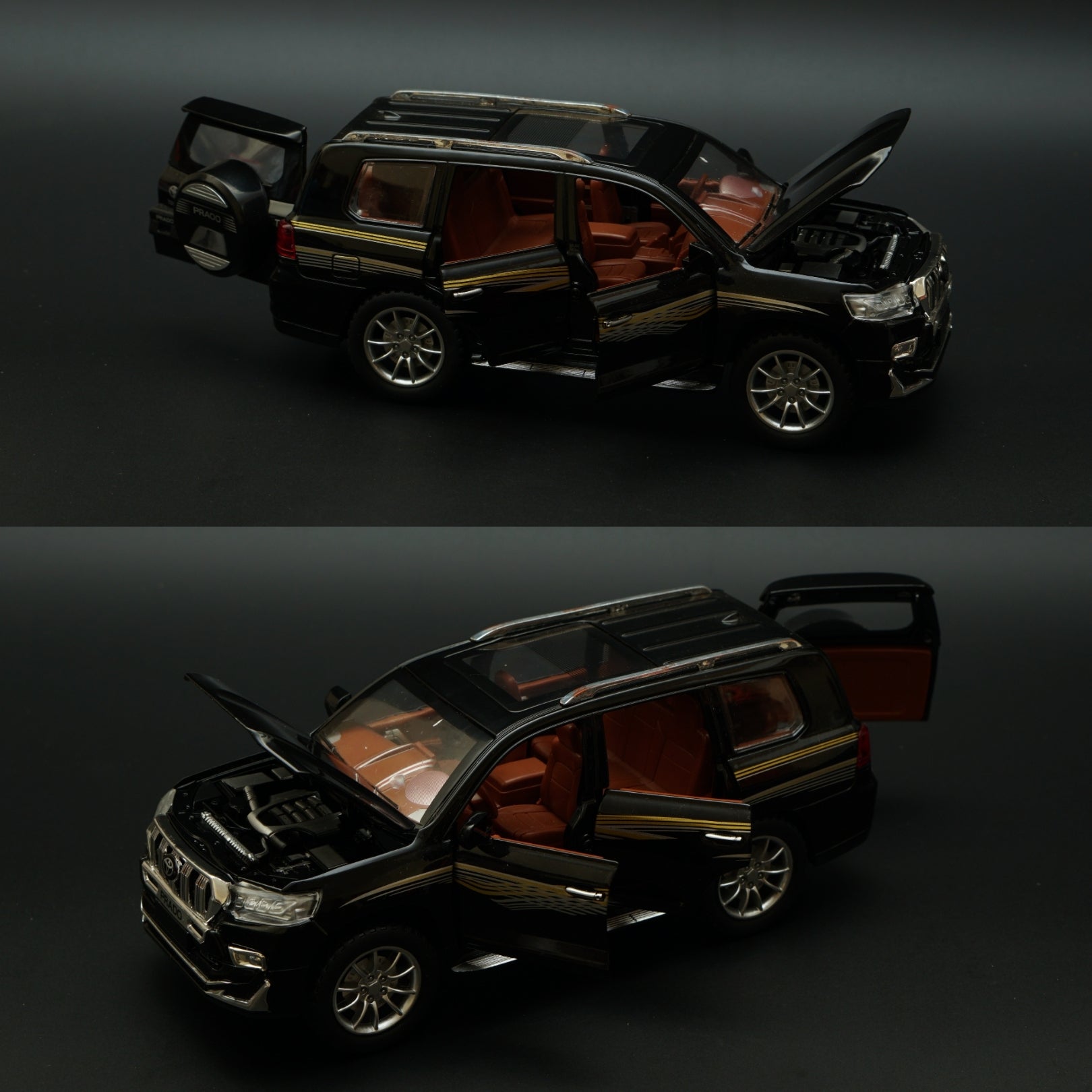 1:24 Toyota Land Cruiser Prado Diecast Car -  Kunju Vandi  