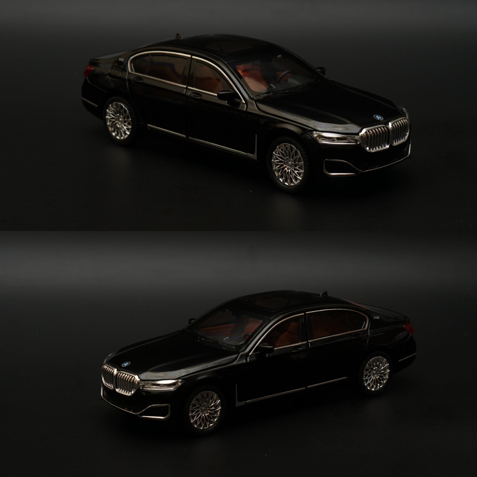 1:24BMW 7 Series ,Premium Quality Black -  Kunju Vandi  