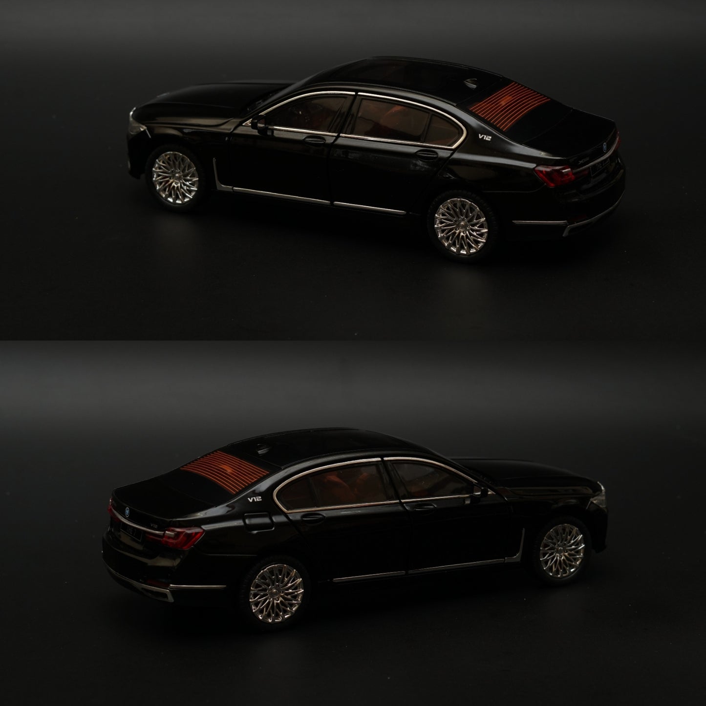 1:24BMW 7 Series ,Premium Quality Black -  Kunju Vandi  