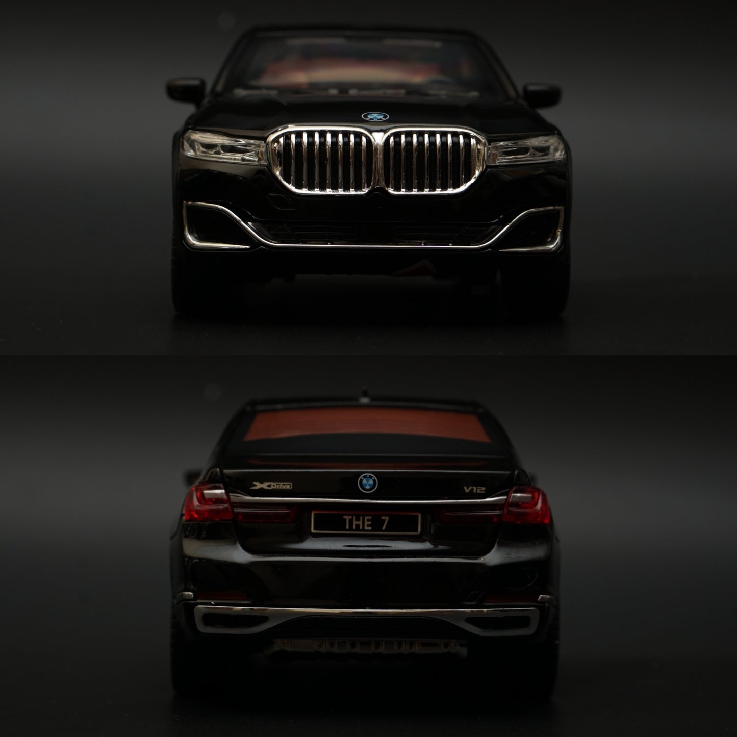 1:24BMW 7 Series ,Premium Quality Black -  Kunju Vandi  