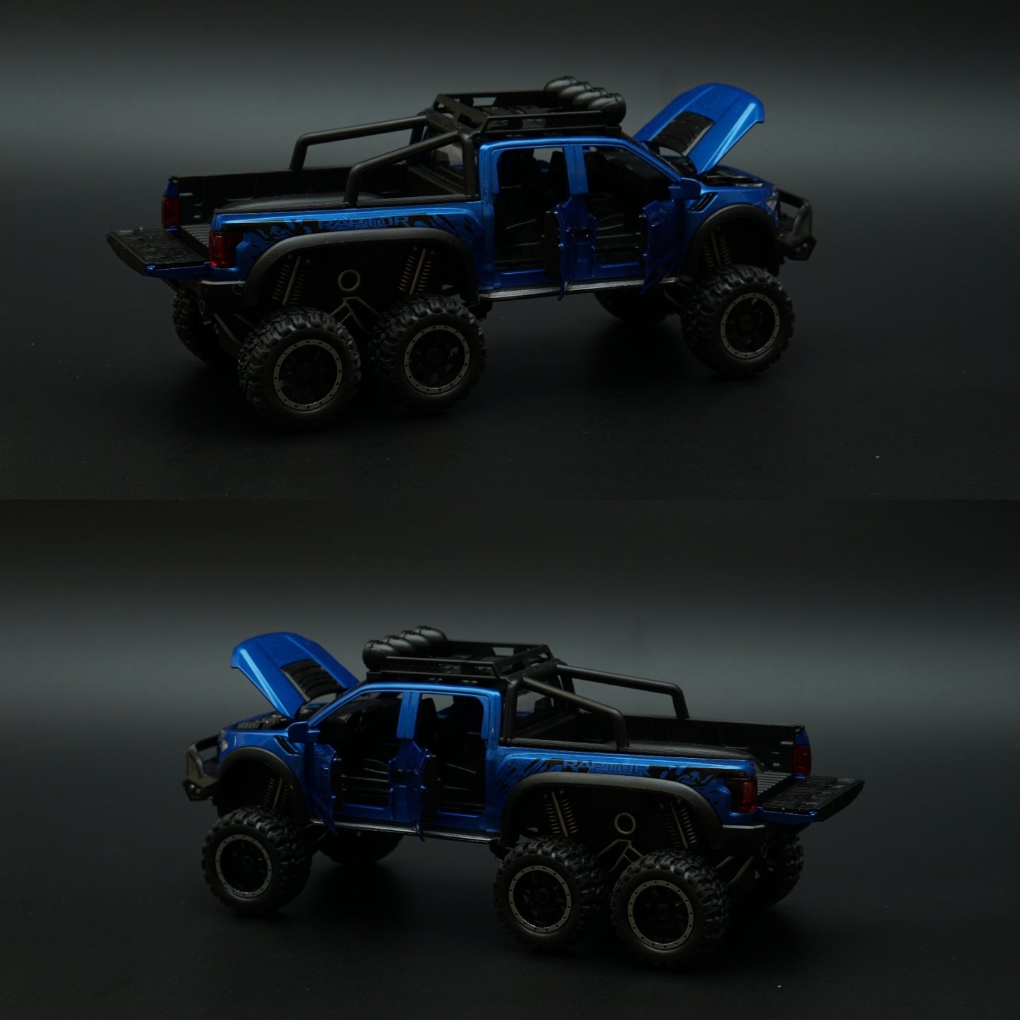 1:28 Ford Raptor 6X6 Truck Diecast -  Kunju Vandi  
