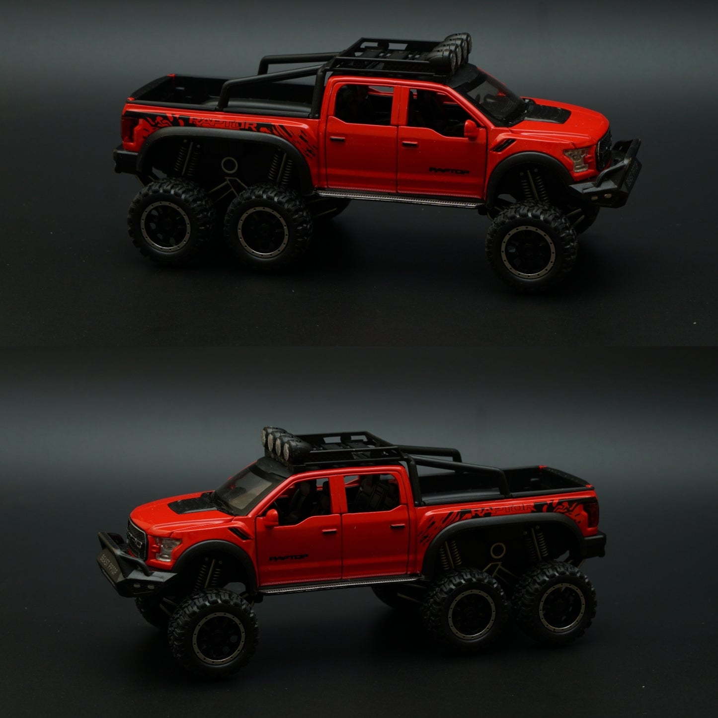 1:28 Ford Raptor 6X6 Truck Diecast -  Kunju Vandi  