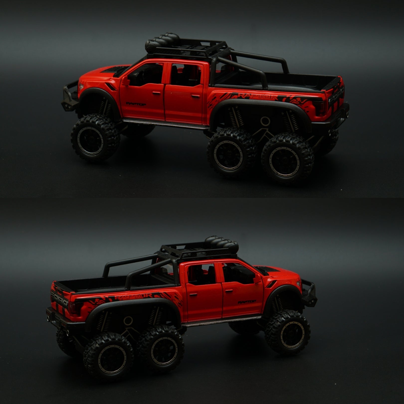 1:28 Ford Raptor 6X6 Truck Diecast -  Kunju Vandi  