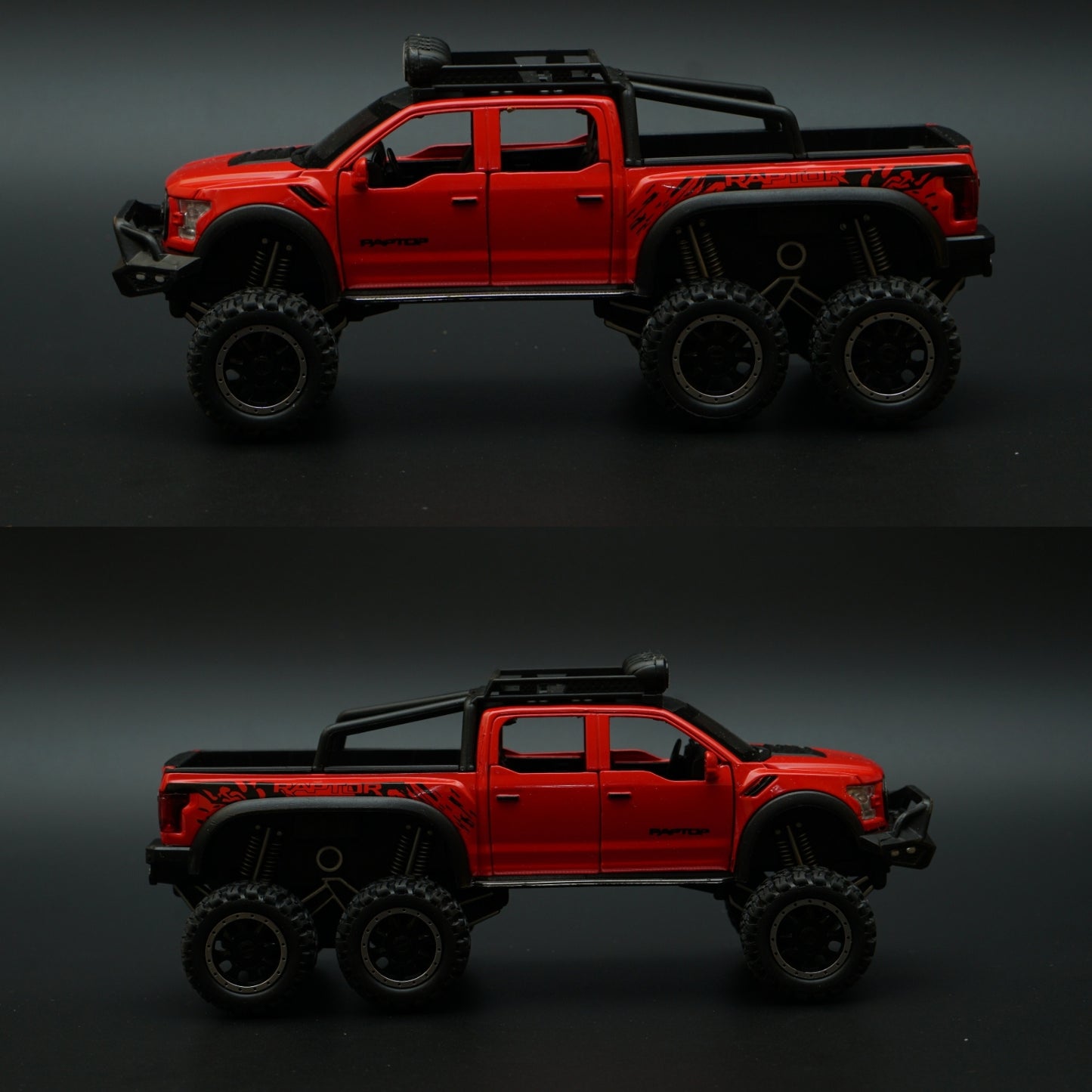 1:28 Ford Raptor 6X6 Truck Diecast -  Kunju Vandi  
