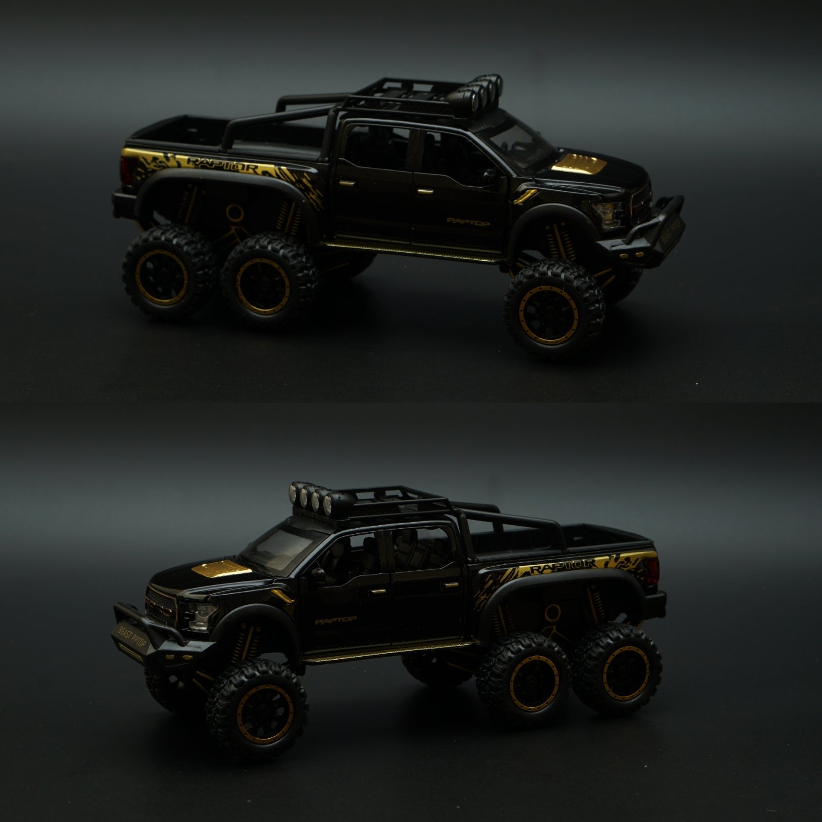 1:28 Ford Raptor 6X6 Truck Diecast -  Kunju Vandi  