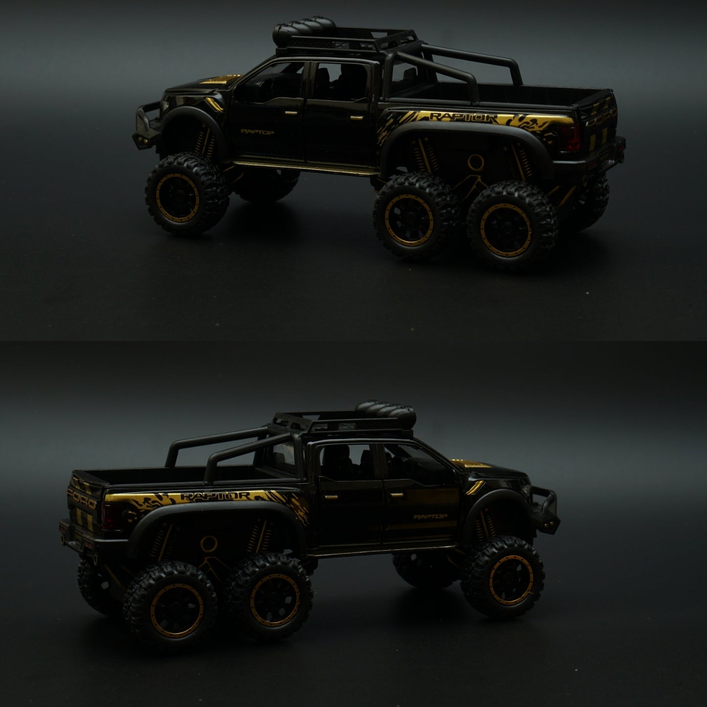 1:28 Ford Raptor 6X6 Truck Diecast -  Kunju Vandi  