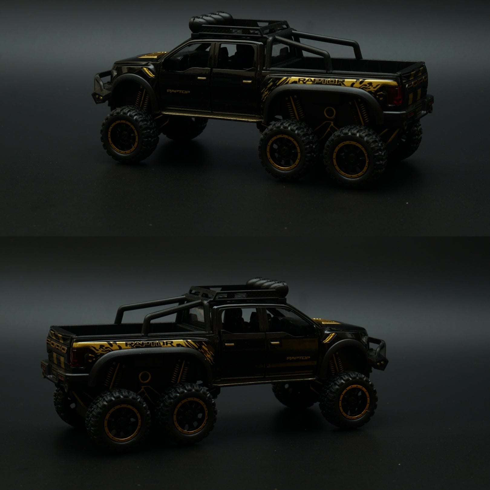 1:28 Ford Raptor 6X6 Truck Diecast -  Kunju Vandi  