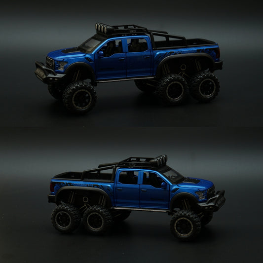 1:28 Ford Raptor 6X6 Truck Diecast -  Kunju Vandi  