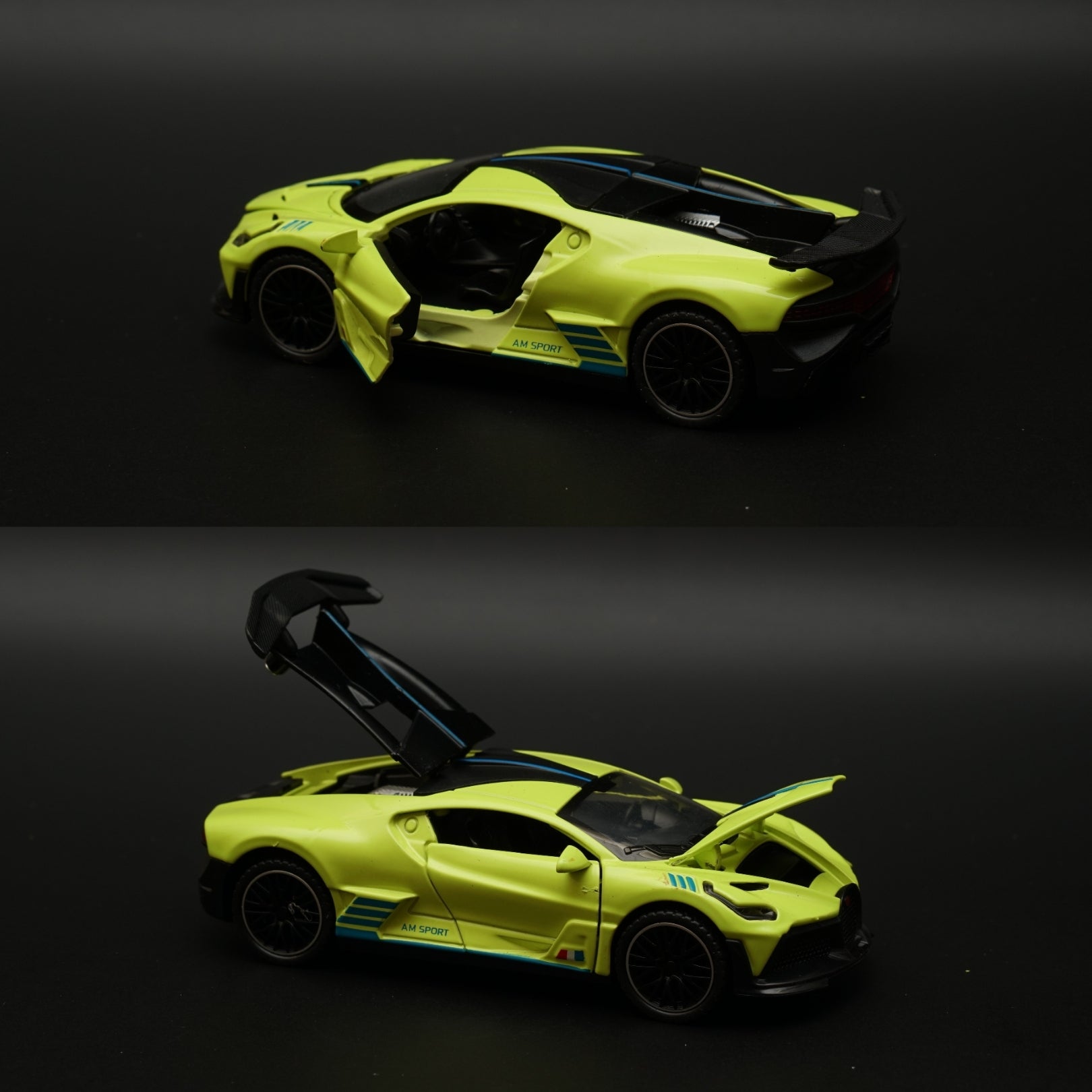 1:32 Bugatti Diecast , Green -  Kunju Vandi  