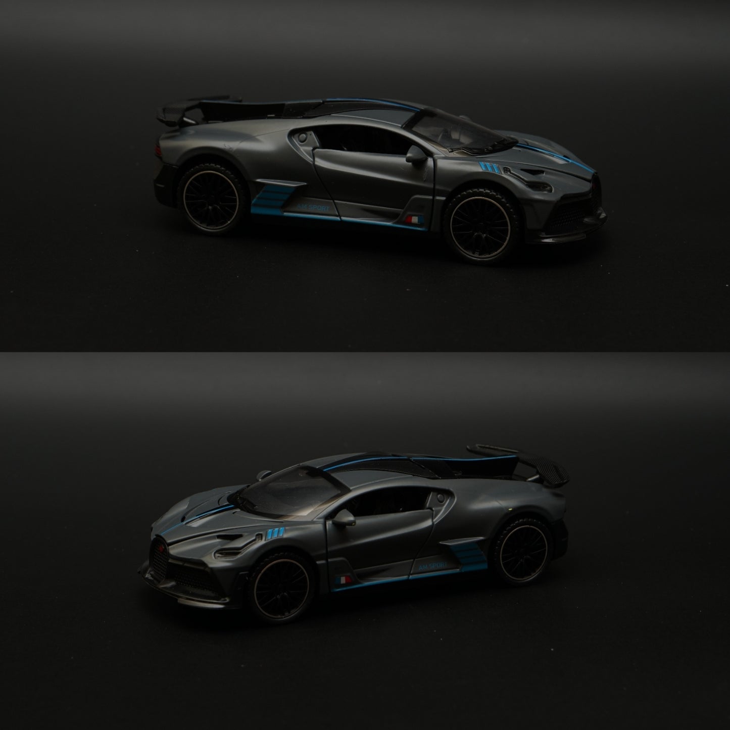 1:32 Bugatti Diecast , Grey -  Kunju Vandi  