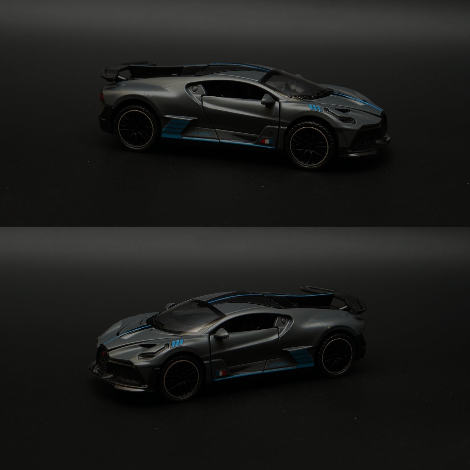 1:32 Bugatti Diecast , Grey -  Kunju Vandi  