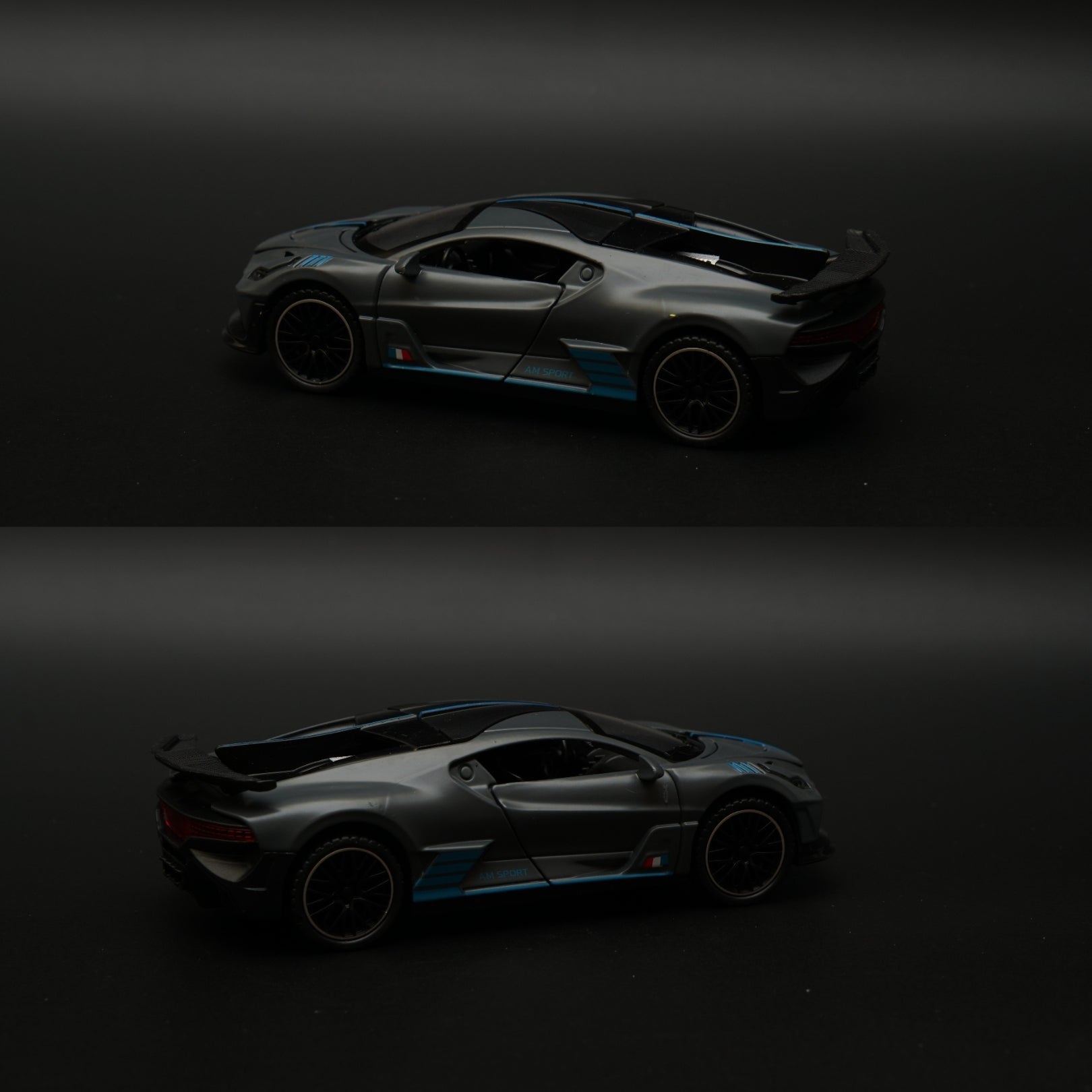 1:32 Bugatti Diecast , Grey -  Kunju Vandi  