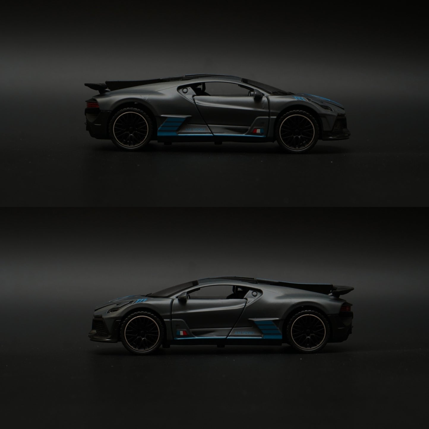 1:32 Bugatti Diecast , Grey -  Kunju Vandi  