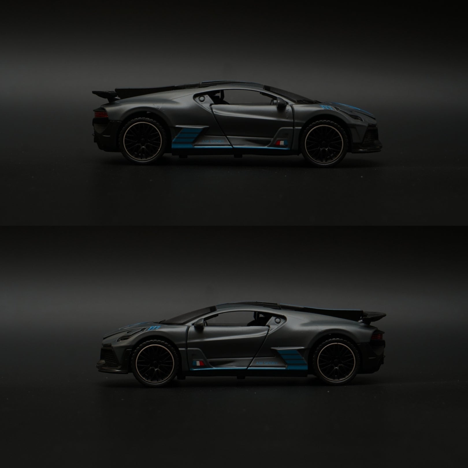 1:32 Bugatti Diecast , Grey -  Kunju Vandi  