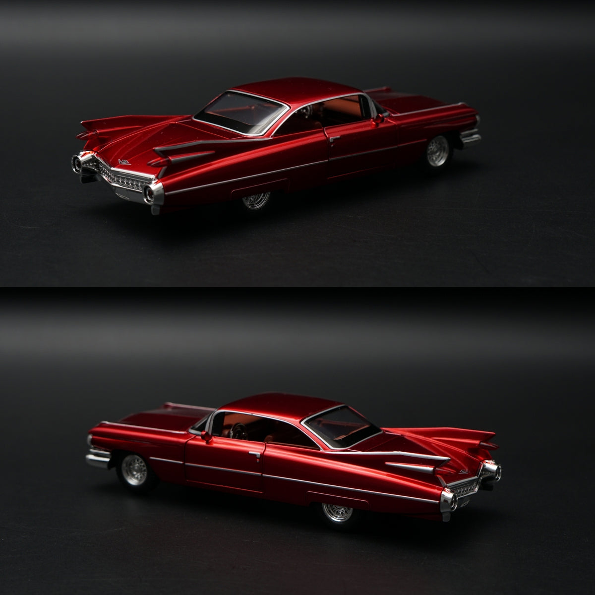 1:32 Cadillac DeVille 1959 Diecast — Candy Red | Full Function Collector's Model -  Kunju Vandi