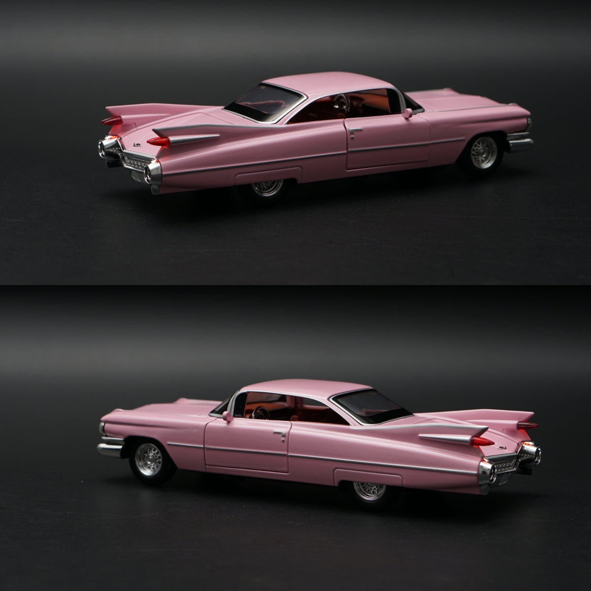 1:32 Cadillac DeVille 1959 Diecast — Pink | Full Function Collector's Model -  Kunju Vandi