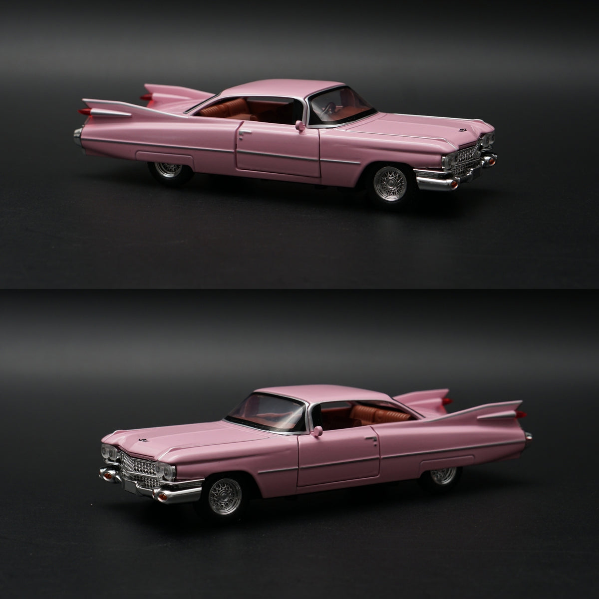 1:32 Cadillac DeVille 1959 Diecast — Pink | Full Function Collector's Model -  Kunju Vandi