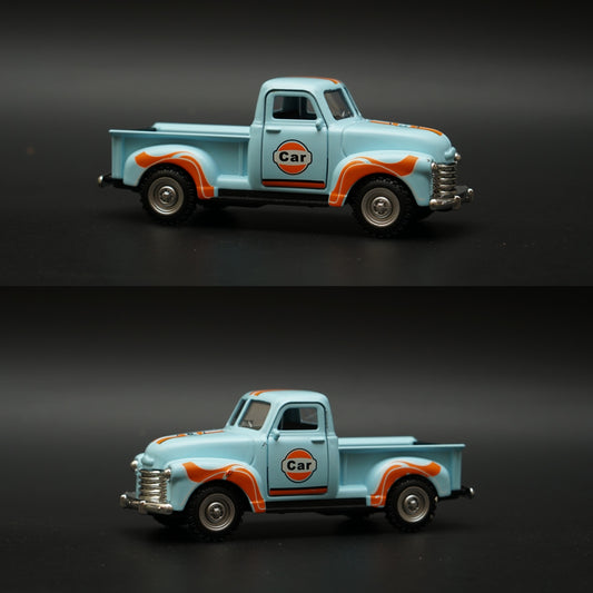 1:32 Chevy Pickup Truck Diecast (Blue Orange ) -  Kunju Vandi  