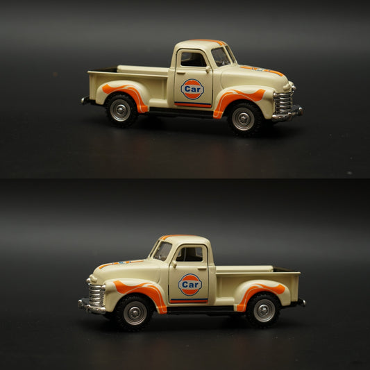1:32 Chevy Pickup Truck Diecast (Yellow Orange ) -  Kunju Vandi  