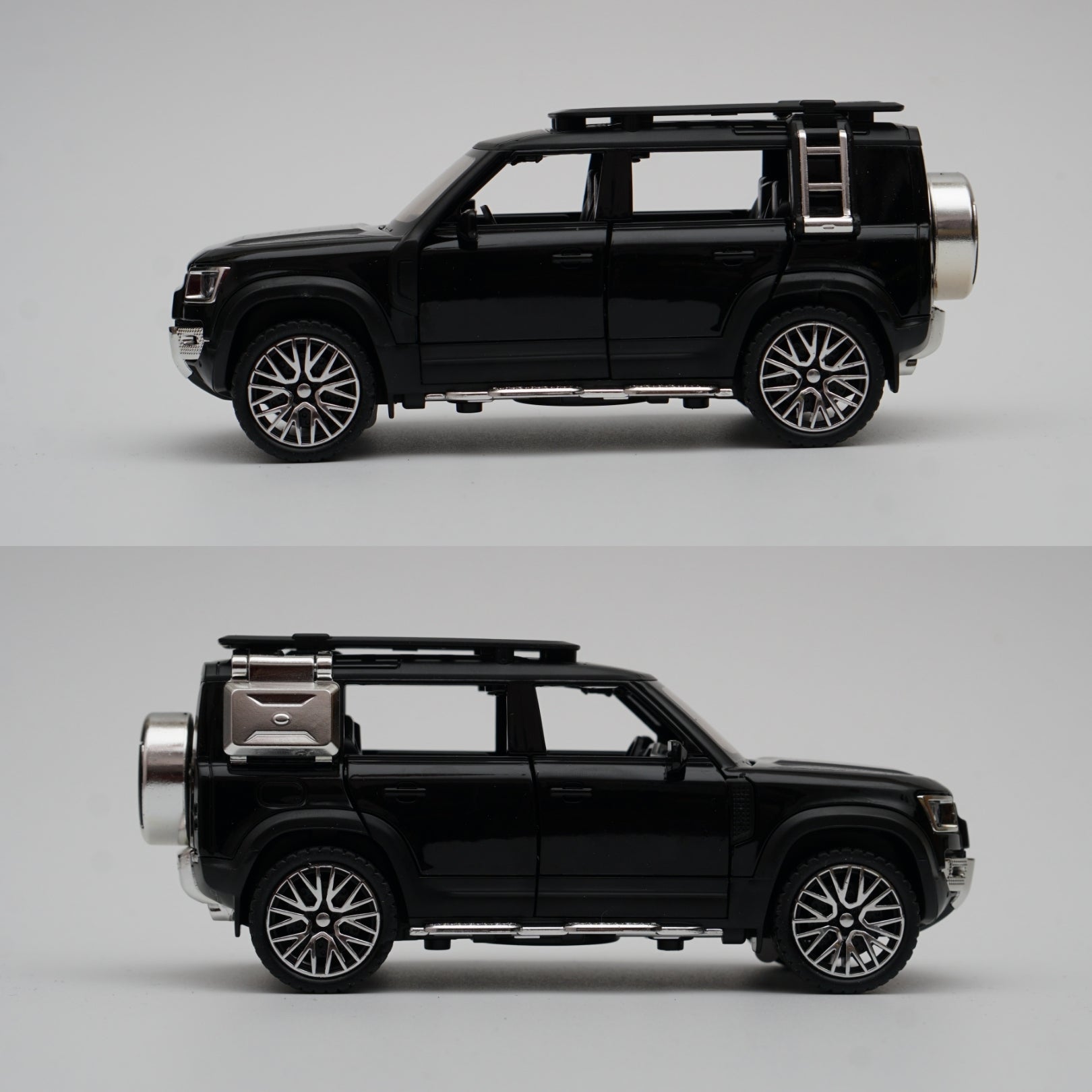 1:32 Defender Black Diecast -  Kunju Vandi  