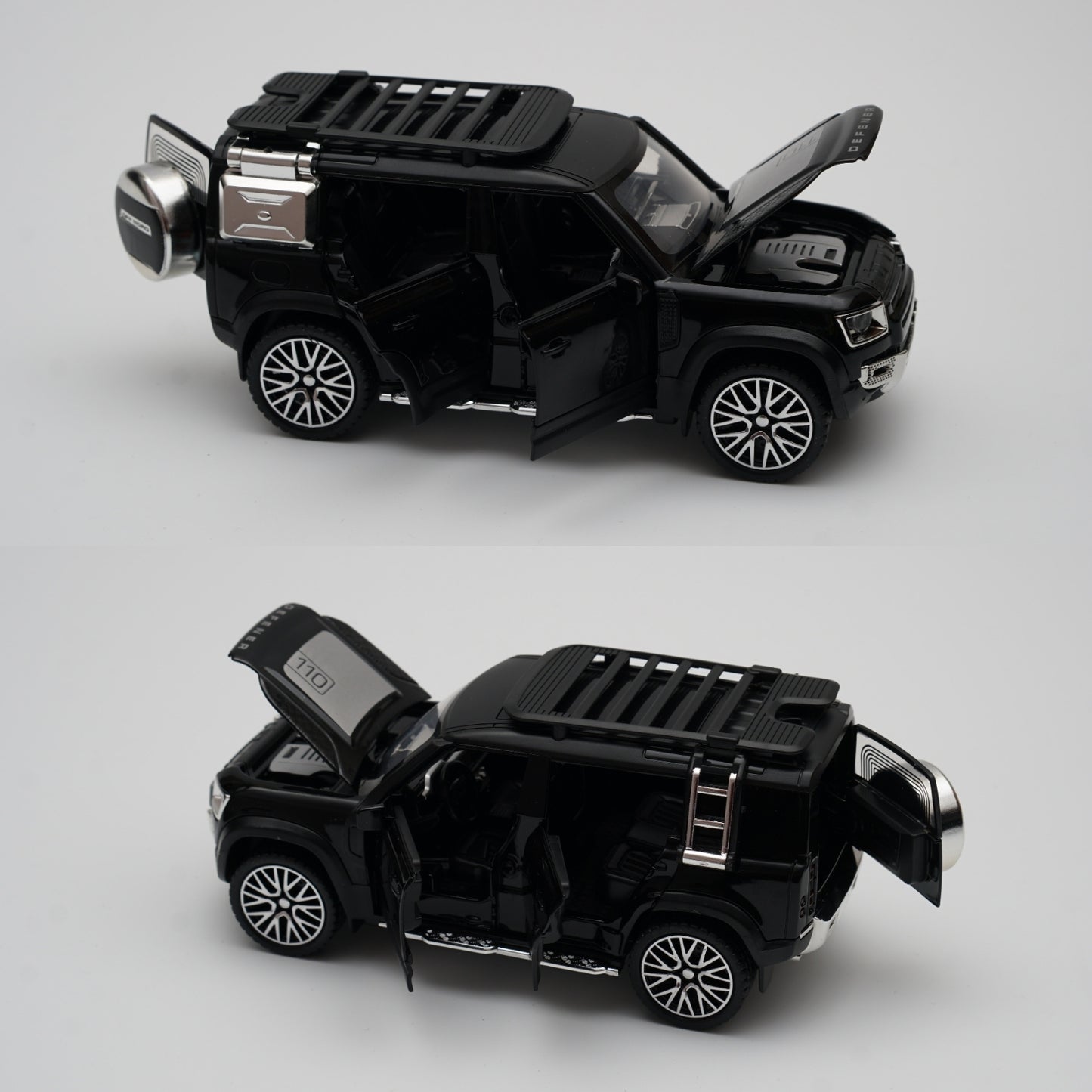 1:32 Defender Black Diecast -  Kunju Vandi  