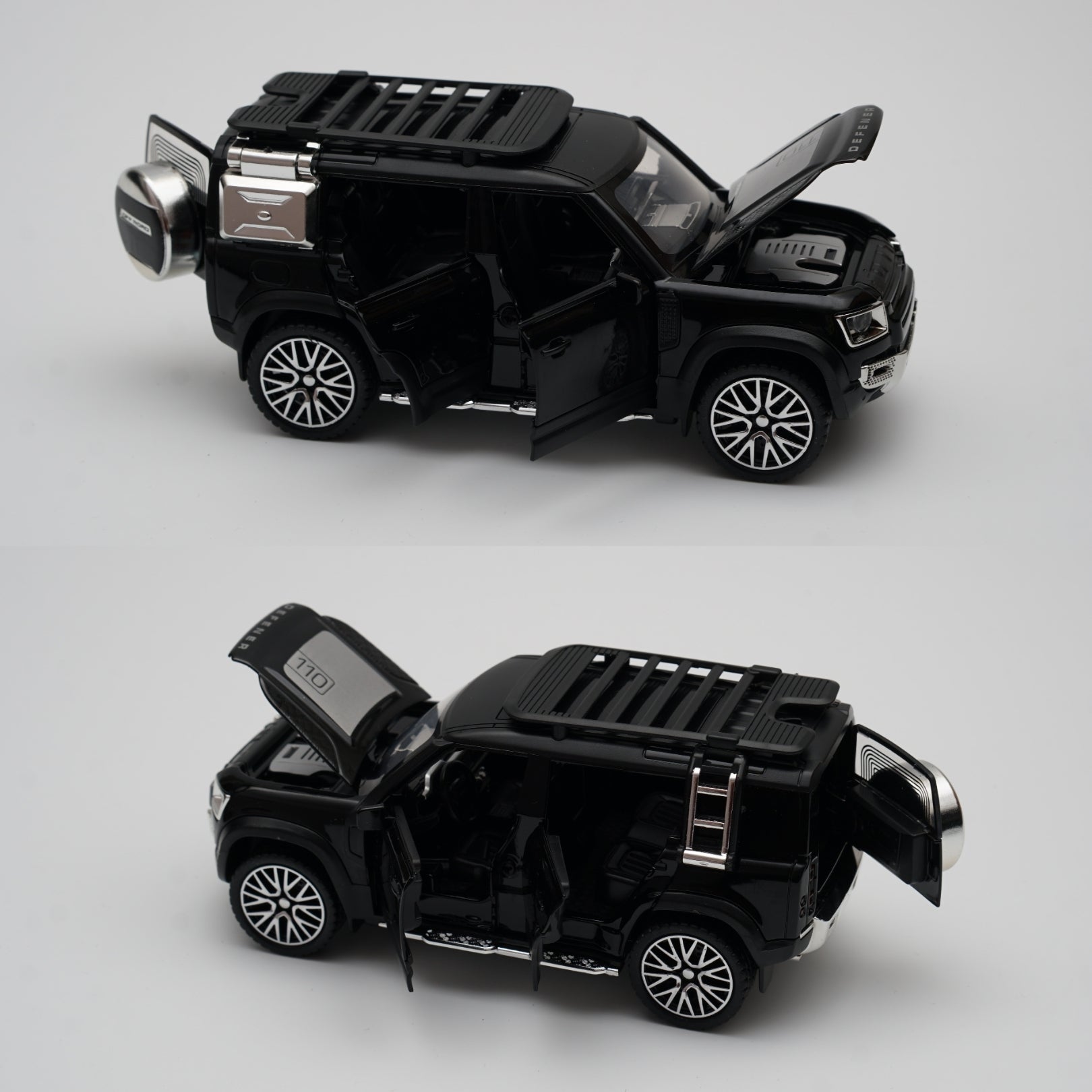1:32 Defender Black Diecast -  Kunju Vandi  