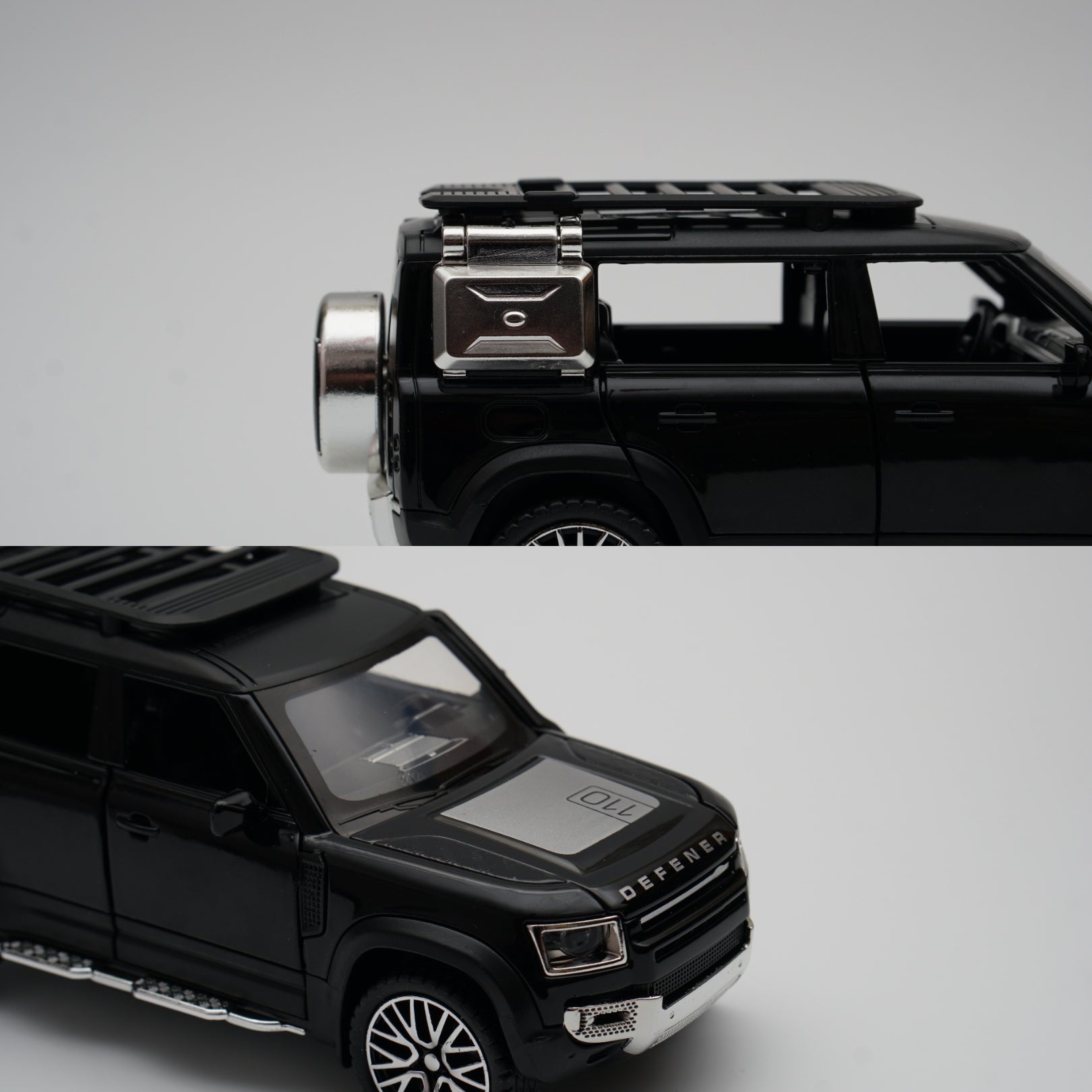 1:32 Defender Black Diecast -  Kunju Vandi  