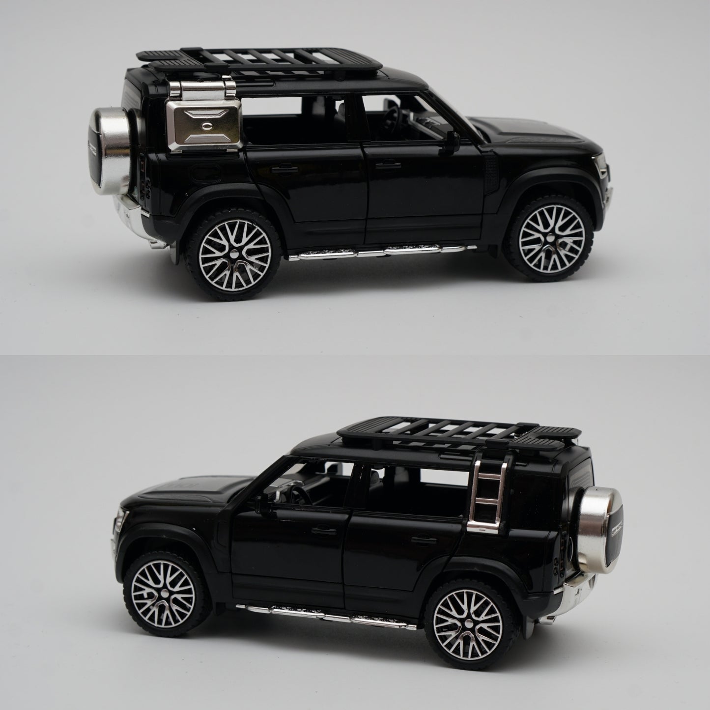 1:32 Defender Black Diecast -  Kunju Vandi  