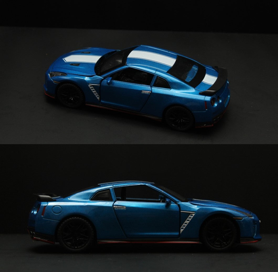 1:32 Gtr R35 with Lights Blue -  Kunju Vandi  