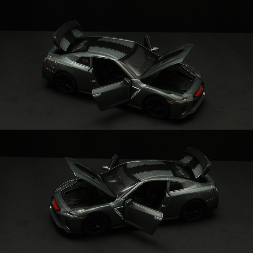 1:32 Gtr R35 with Lights Grey -  Kunju Vandi  
