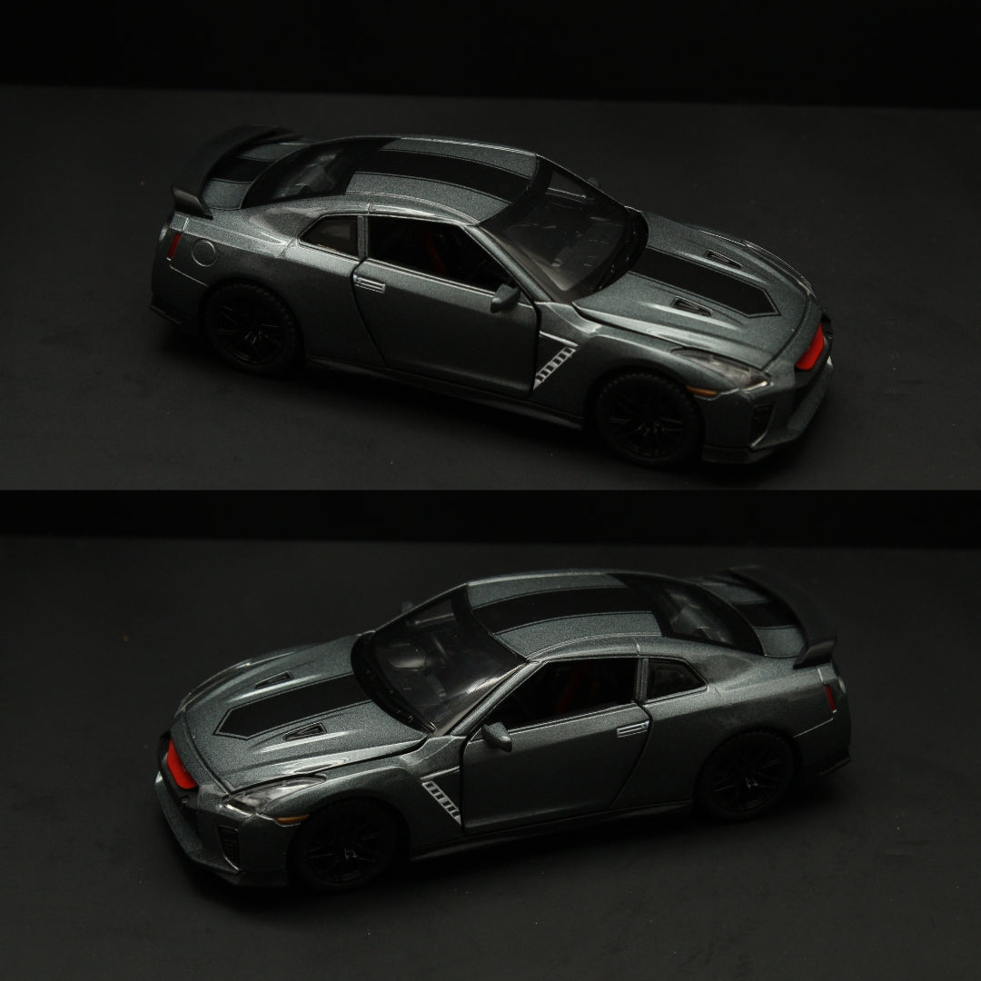 1:32 Gtr R35 with Lights Grey -  Kunju Vandi  