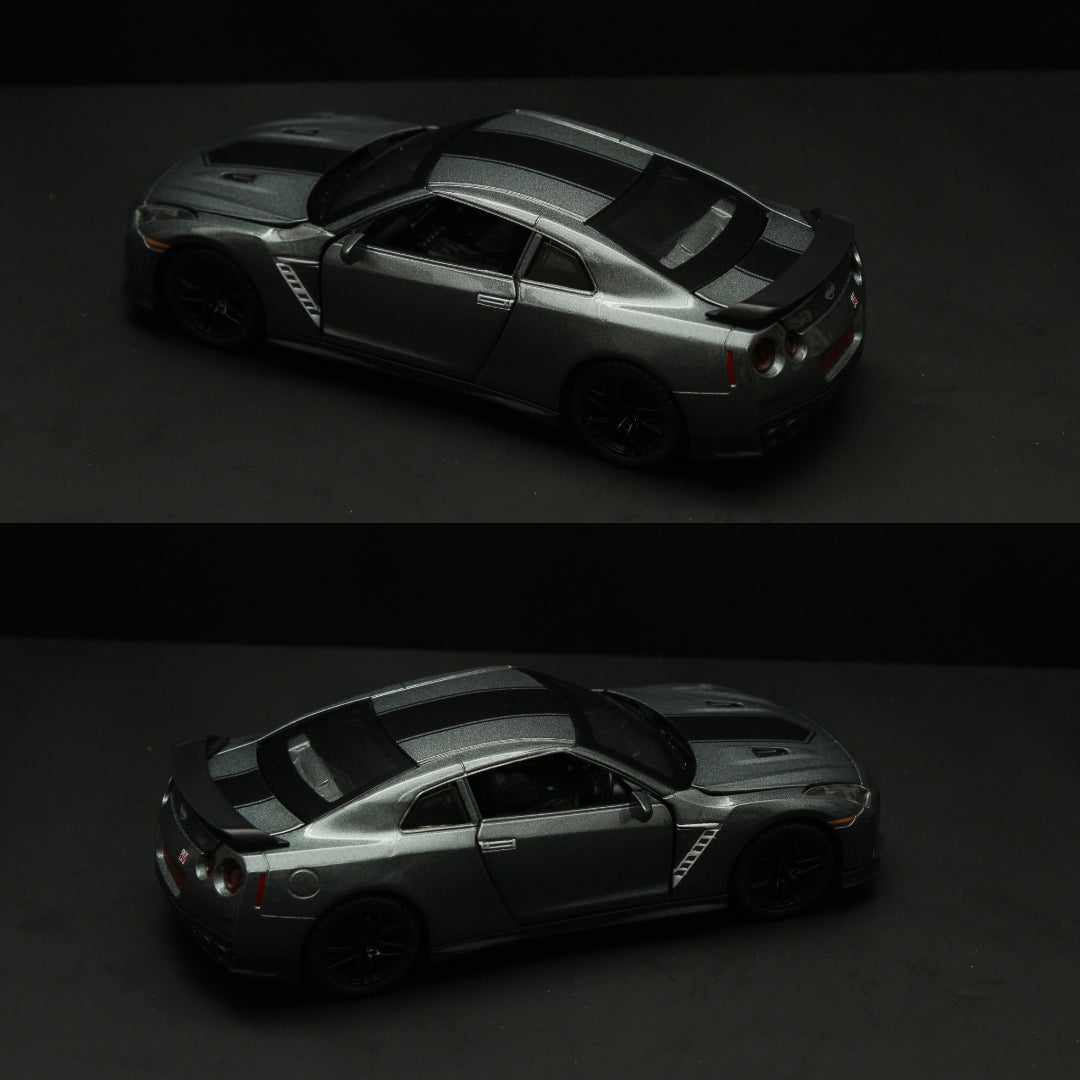 1:32 Gtr R35 with Lights Grey -  Kunju Vandi  