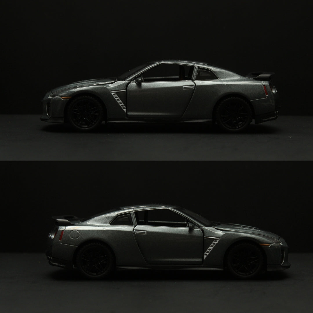 1:32 Gtr R35 with Lights Grey -  Kunju Vandi  