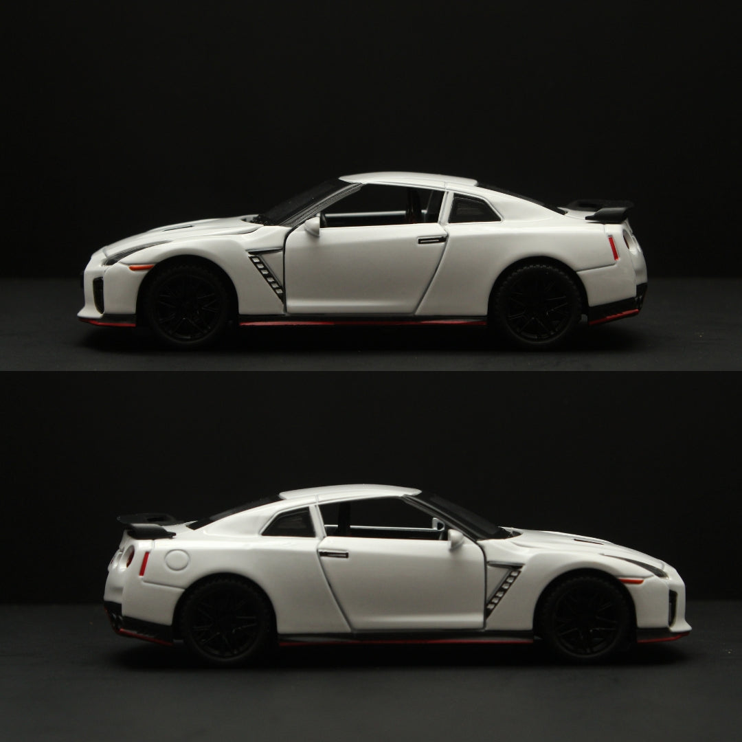 1:32 Gtr R35 with Lights White -  Kunju Vandi  