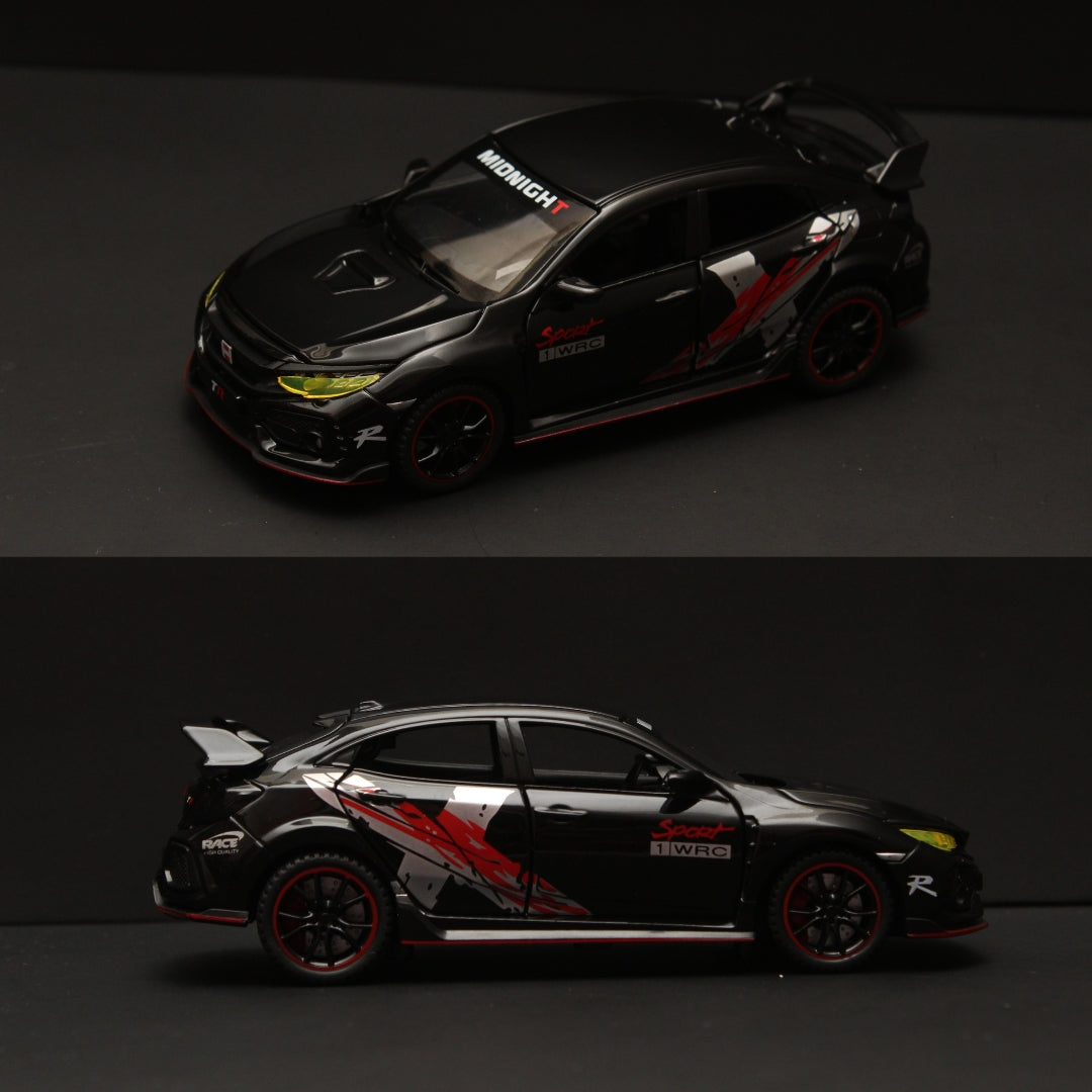 1:32 Honda Civic Black Diecast -  Kunju Vandi  