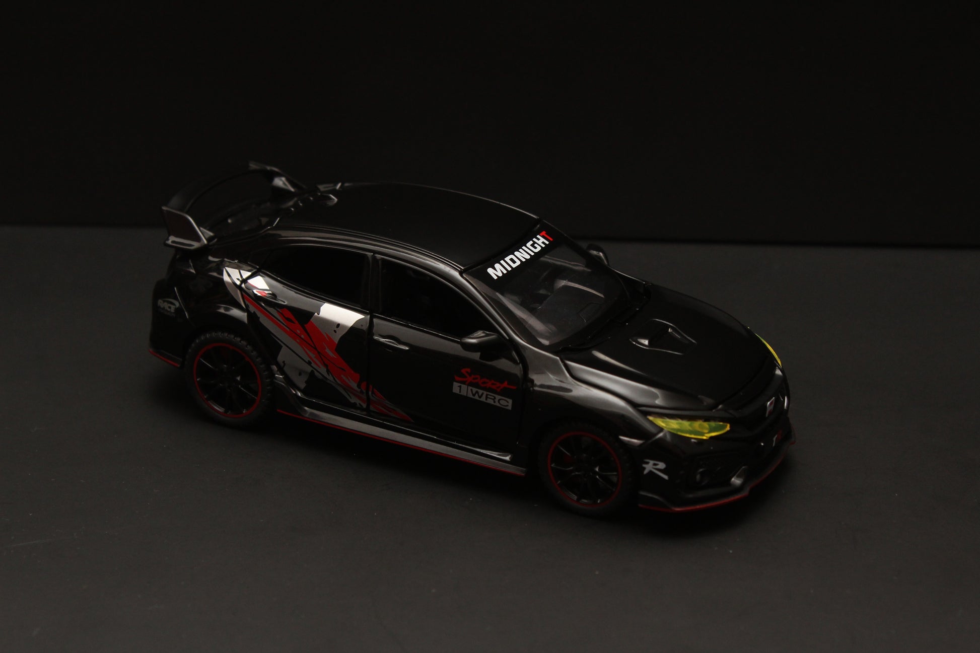 1:32 Honda Civic Black Diecast -  Kunju Vandi  