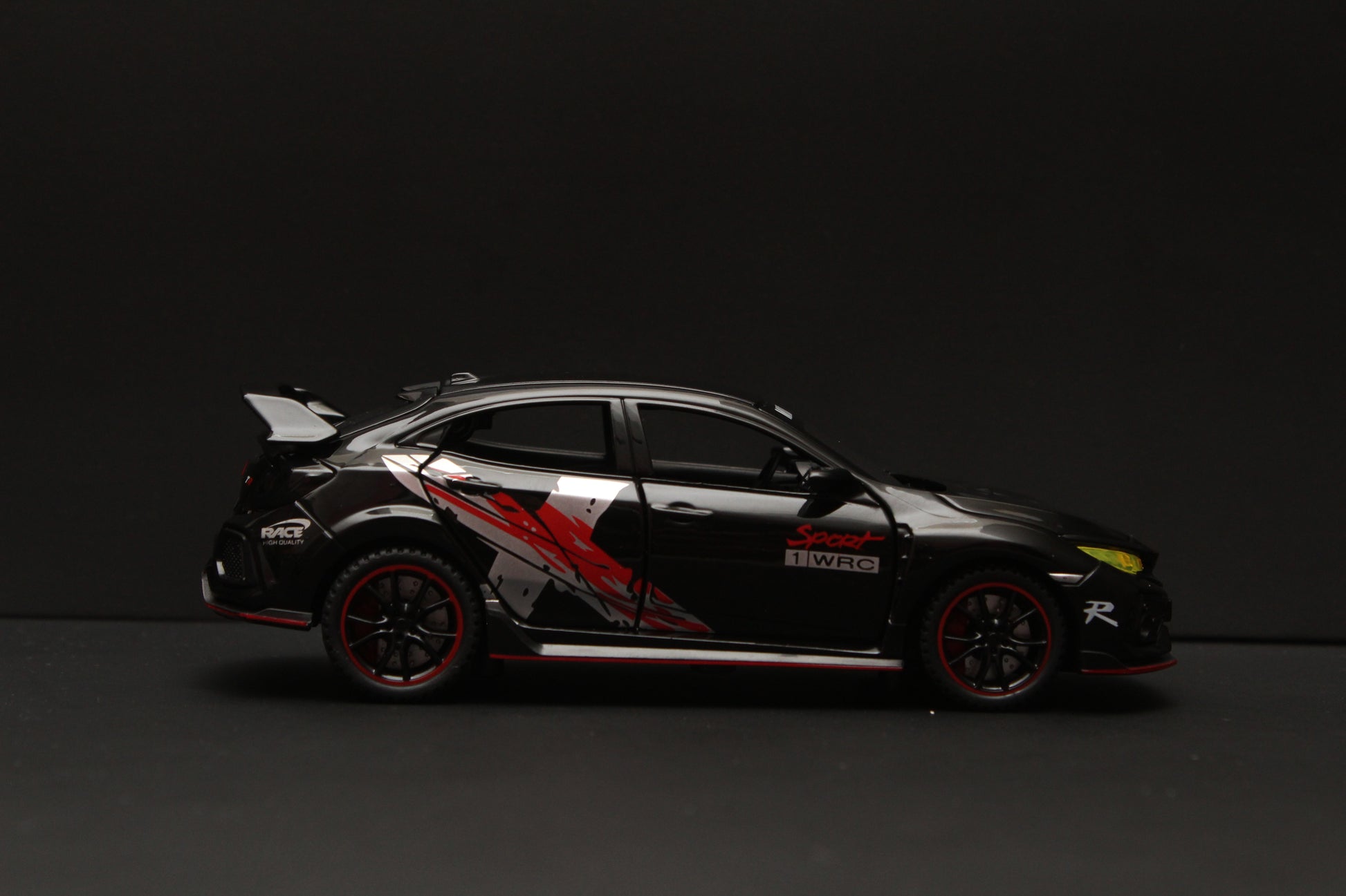 1:32 Honda Civic Black Diecast -  Kunju Vandi  