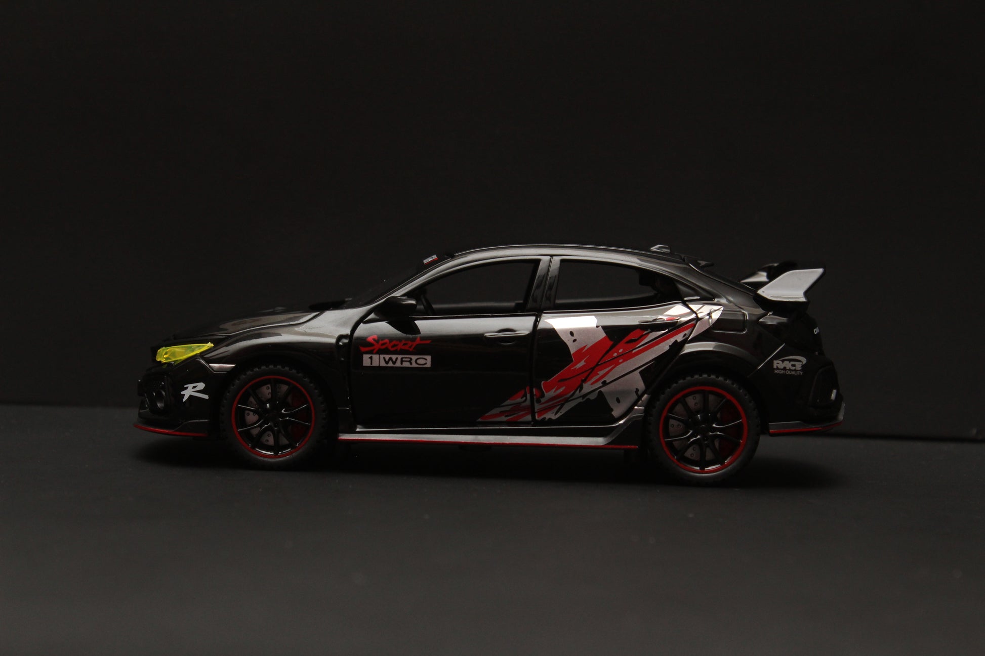 1:32 Honda Civic Black Diecast -  Kunju Vandi  