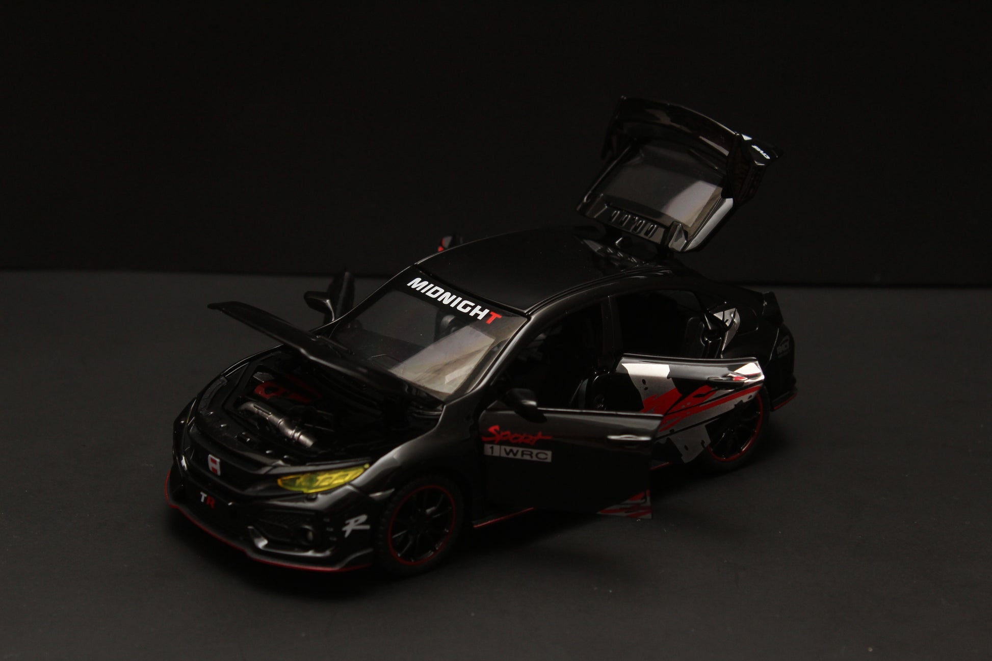 1:32 Honda Civic Black Diecast -  Kunju Vandi  