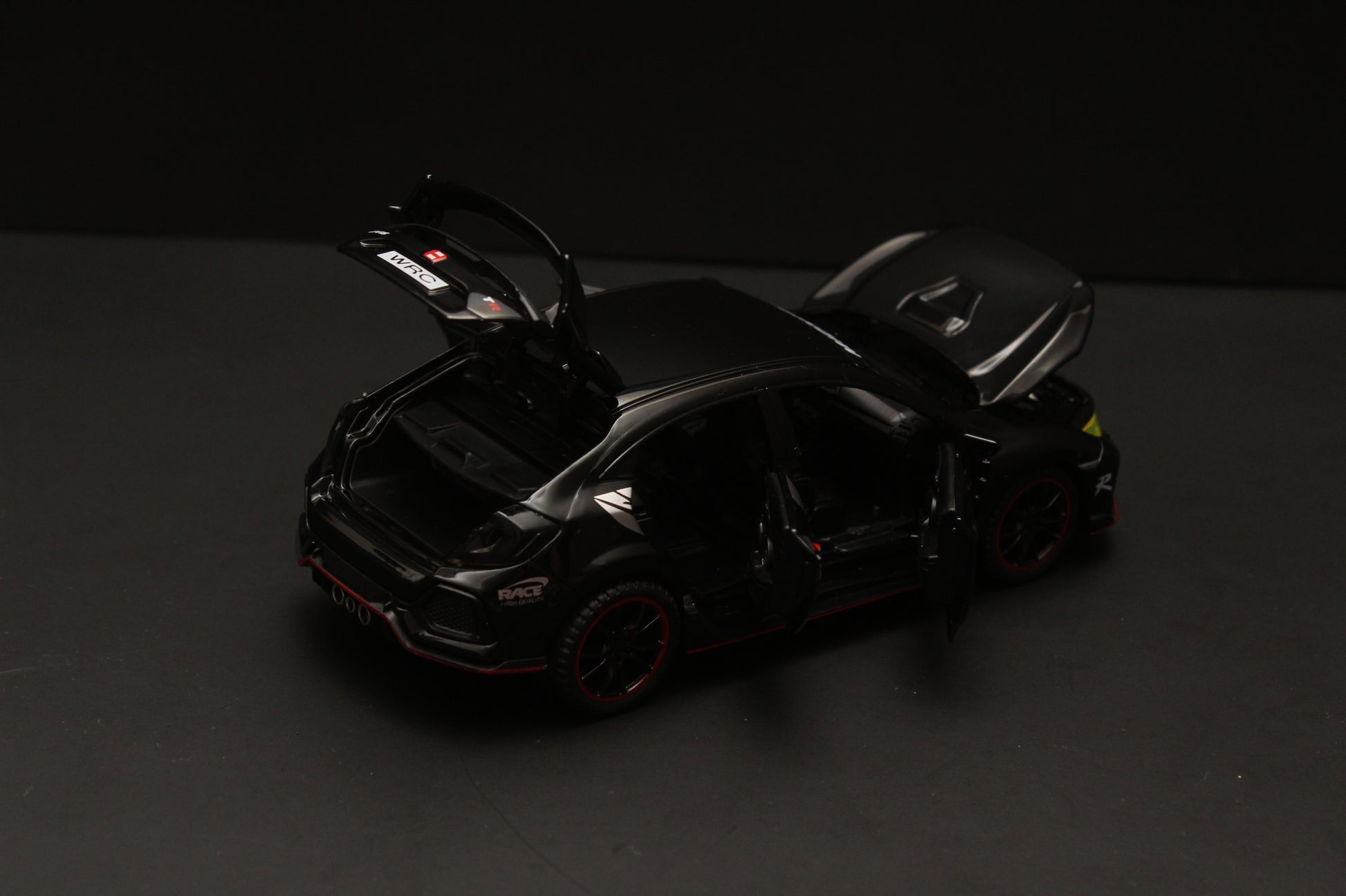 1:32 Honda Civic Black Diecast -  Kunju Vandi  